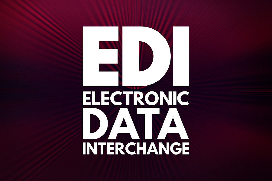 EDI - Electronic Data Interchange acronym, technology concept background